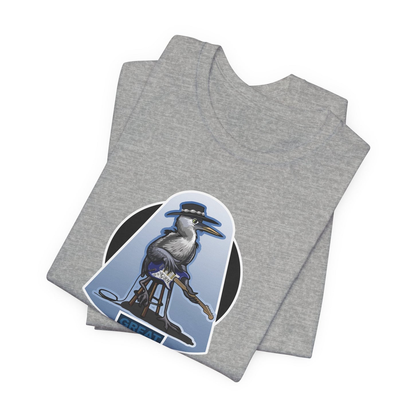Great Blues Heron Unisex Jersey Short Sleeve Tee