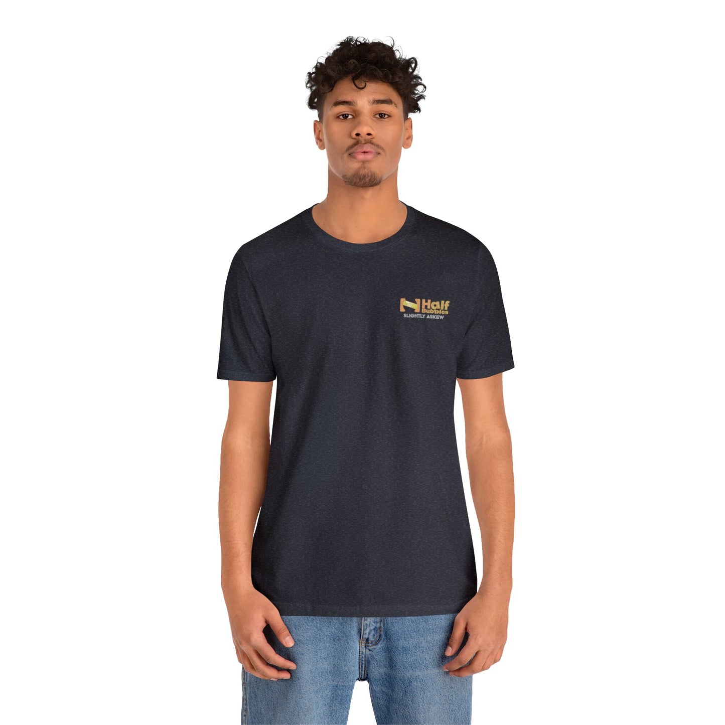 Weathered Black Crowned Morning Heron Back Design Unisex Jersey Short Sleeve Tee