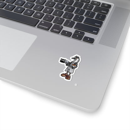 Black Crowned Morning Heron  no Text Kiss-Cut Vinyl Decals