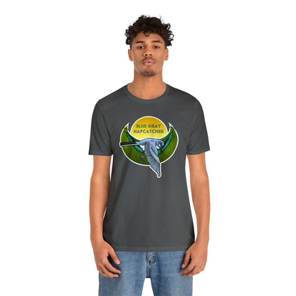 Blue-gray Napcatcher Unisex Jersey Short Sleeve Tee