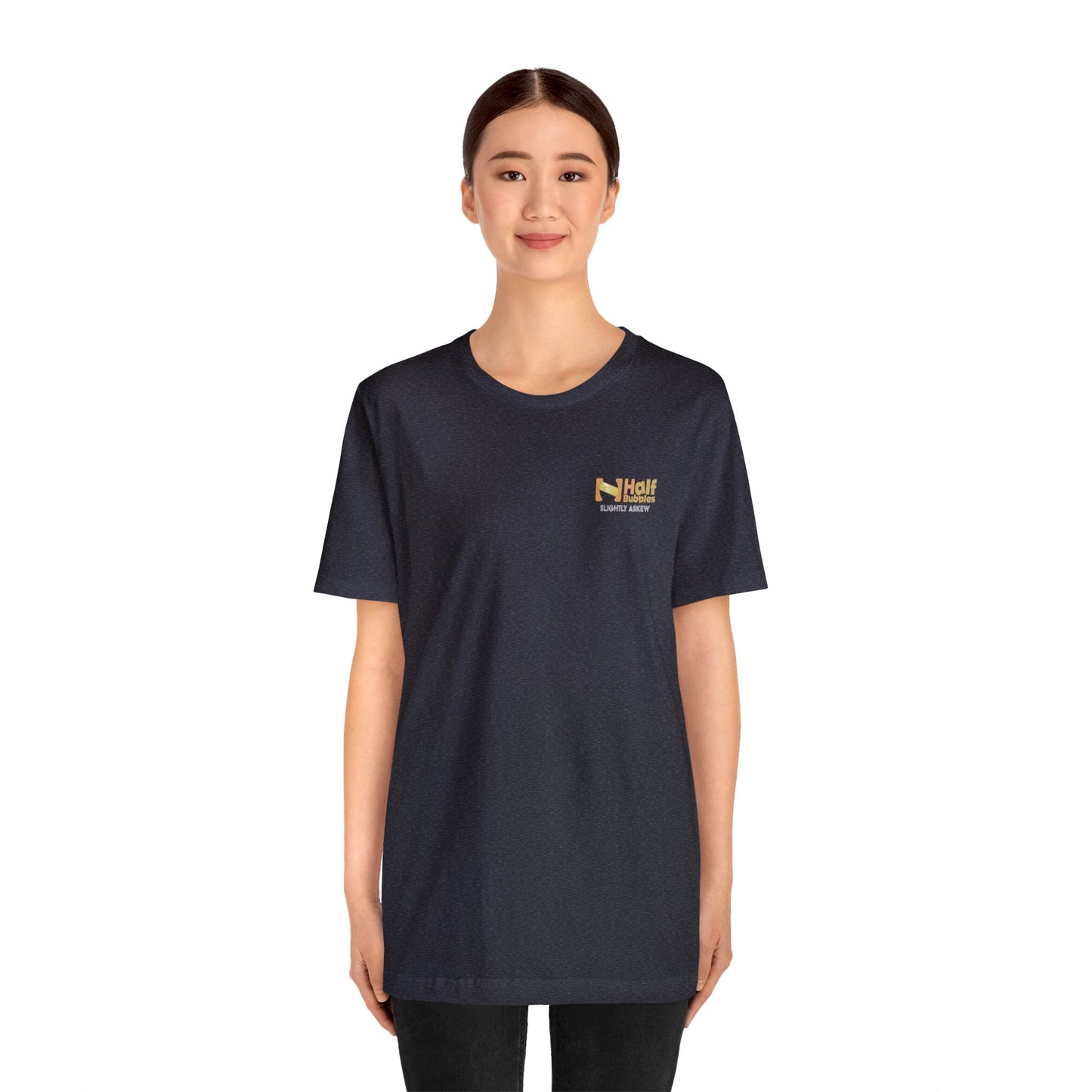 Weathered Black Crowned Morning Heron Back Design Unisex Jersey Short Sleeve Tee